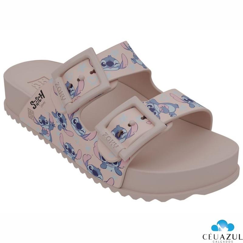 Sandália Feminina Papete Zaxy Disney Stitch Stich Adulto Conforto